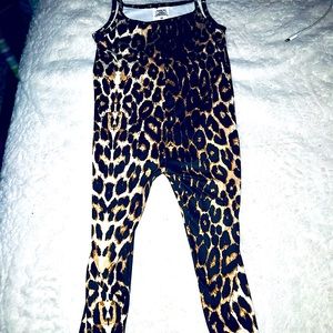 Toddler cheetah one piece suit